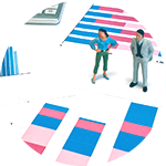 企業の調査をする人々のイメージ